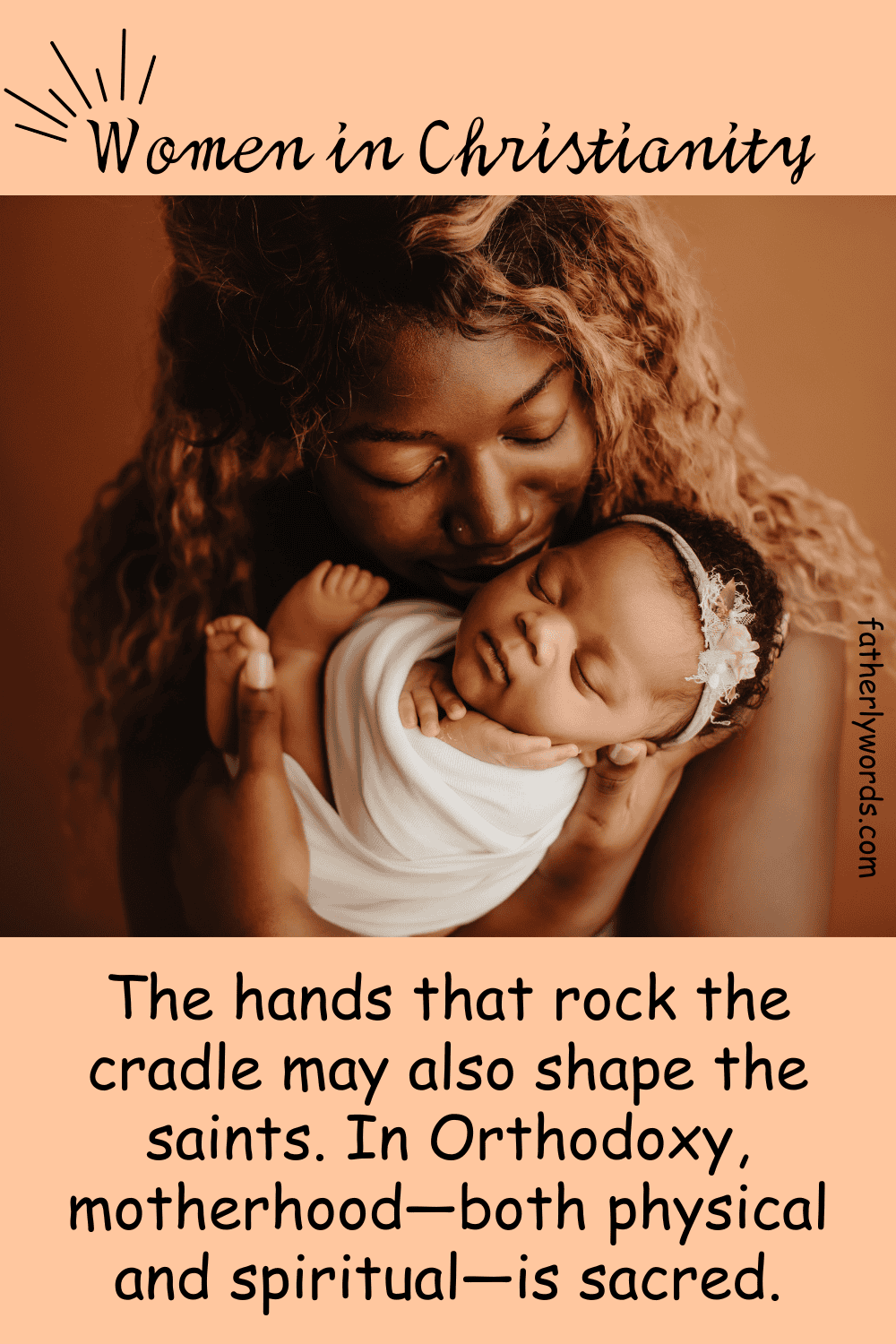 The Orthodox Christian View of Women and Their Role God made man and woman in His image. In the Church, they are equal in dignity, different in role, and united in salvation.