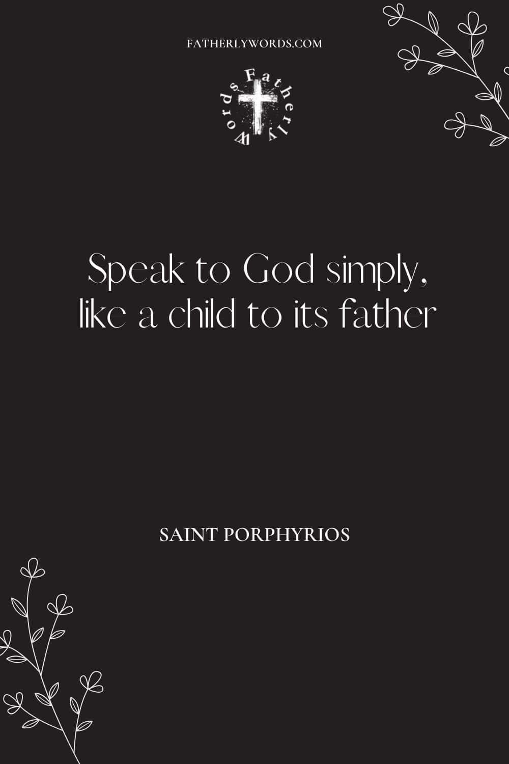 Christian Quote about how to speak to God Prayer