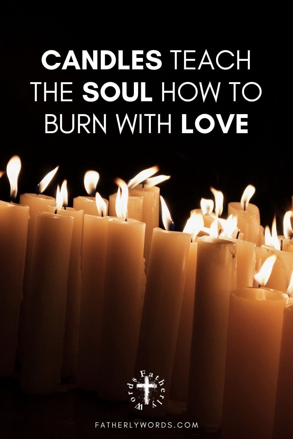The candle is a Christian symbol of love.