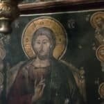 old traditional Byzantine Orthodox Christian Icon of Jesus Christ