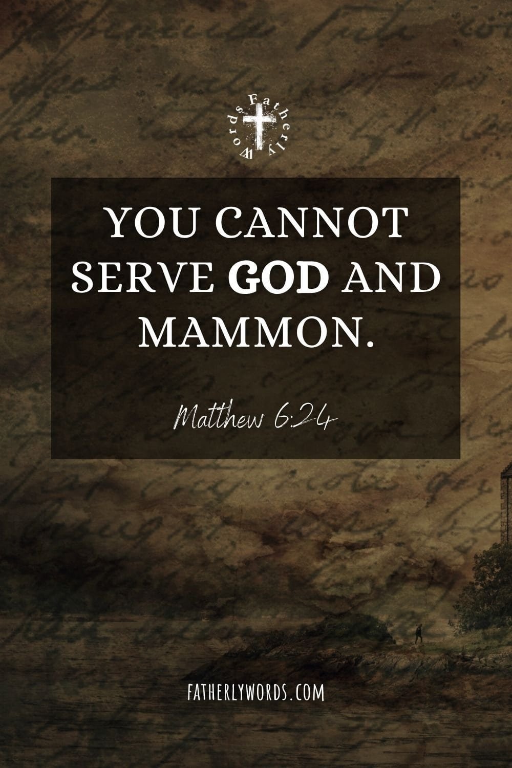 You cannot serve God and mammon. Matthew 6:24