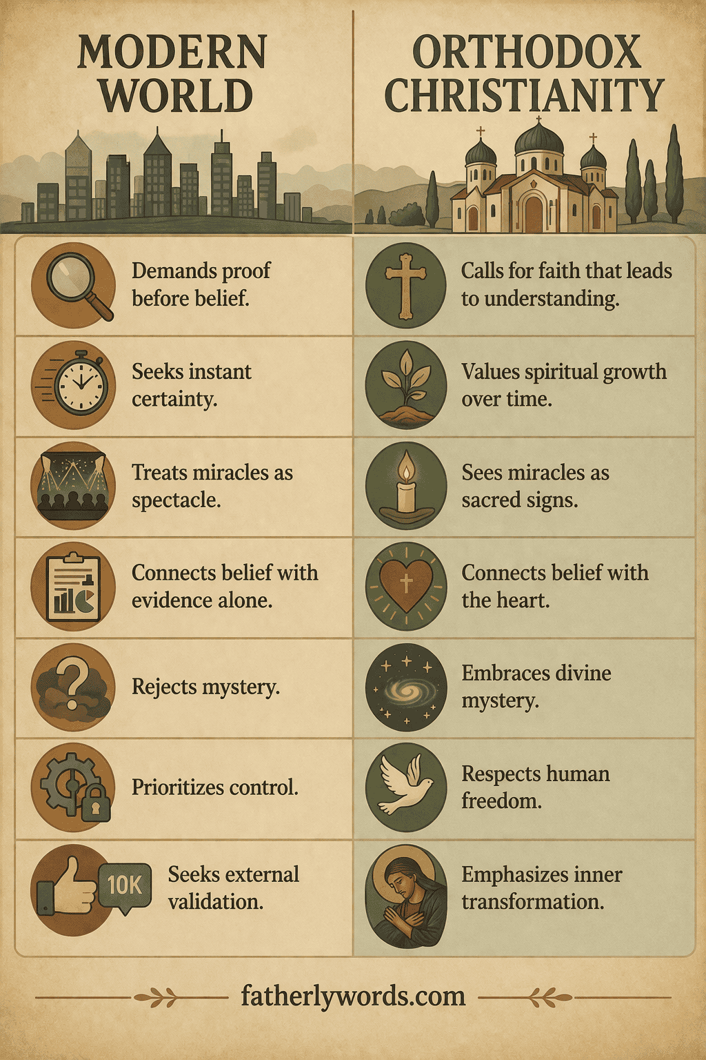 Differences Between Modern World And Orthodox Christianity On Miracles