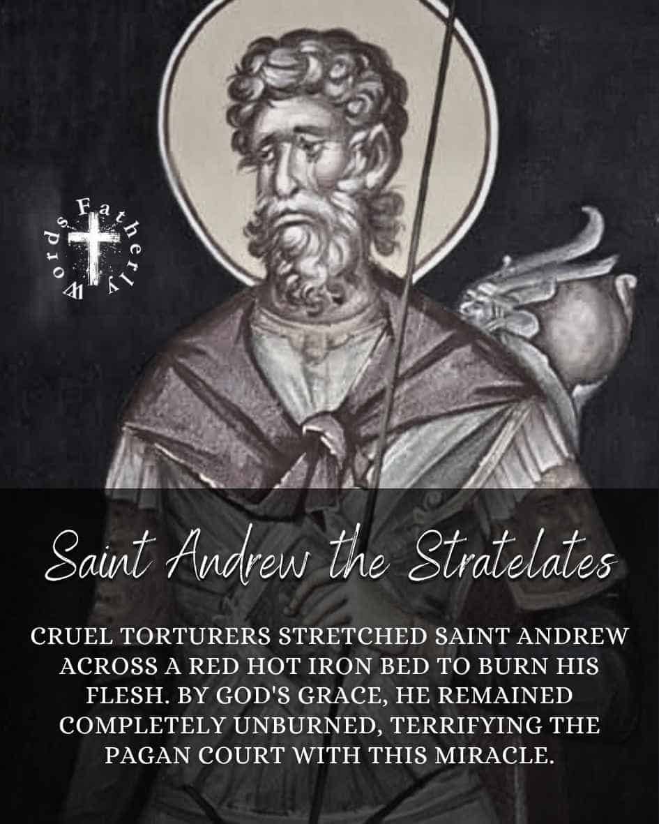 The story of Saint Andrew the Stratelates